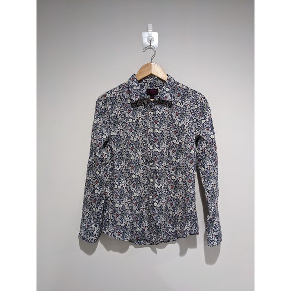 Tops - J. Crew Liberty of London Floral Button Down Shirt Size 4